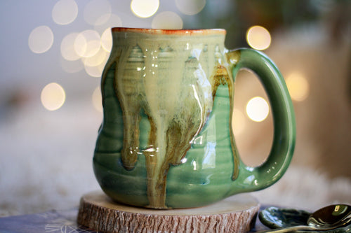 15-F EXPERIMENT Barely Flared Textured Divot Mug - MINOR MISFIT, 17 oz. - 10% off