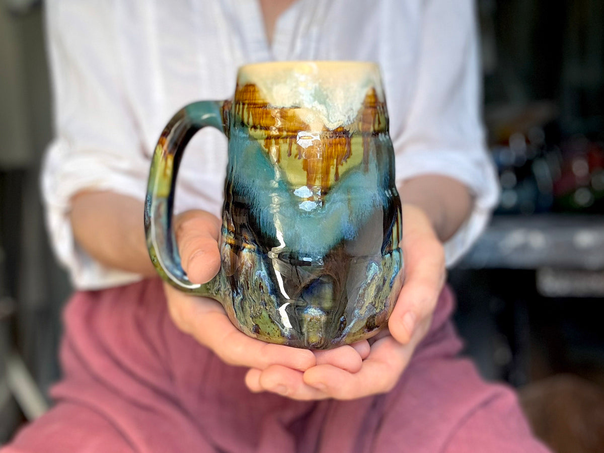 19-C Green Mountain Swirly Mug, 21 oz.