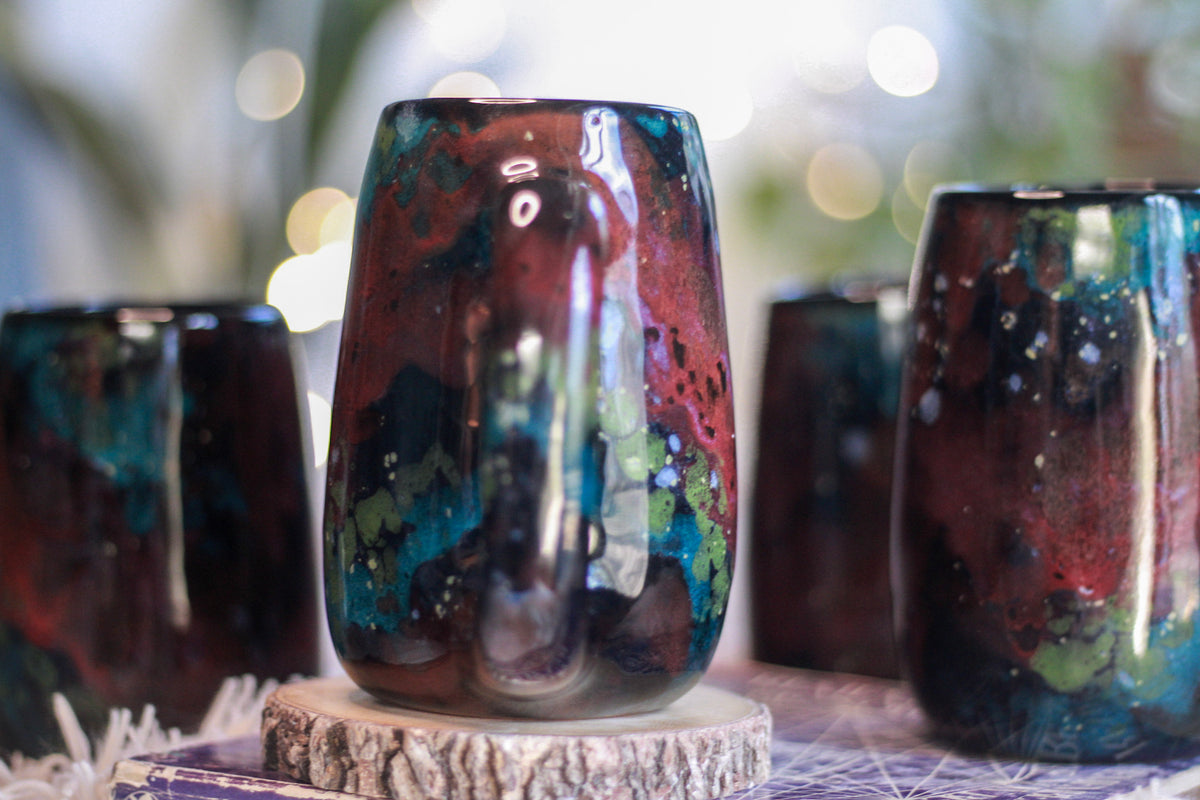 14-A Rainbow Stellar Mug, 18 oz. (This listing is for one mug)