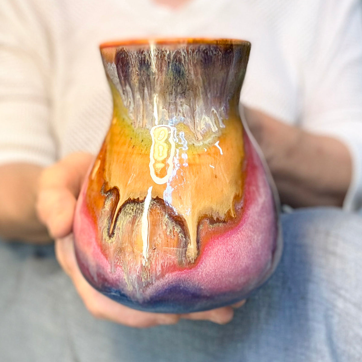 19-D Rainbow PROTOTYPE Flared Mug, 22 oz.