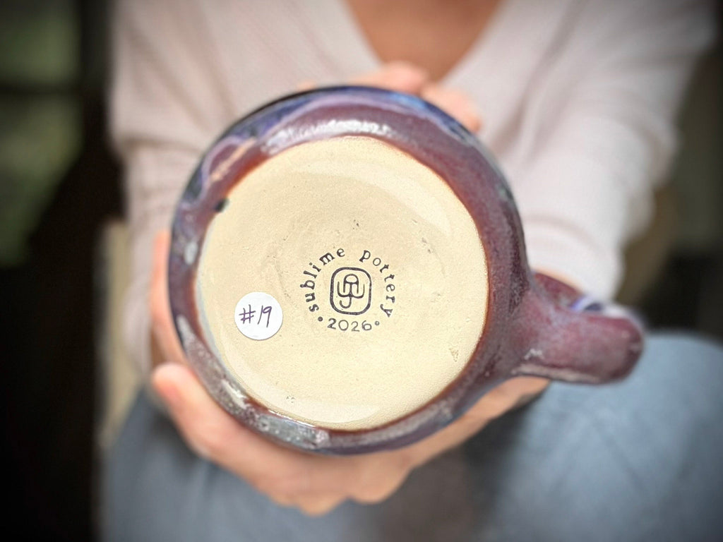 19-B Purple Mountain Majesty Swirly Mug - MISFIT, 25 oz. - 20% off