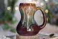 18-D Aqua Falls Gourd Mug, 22 oz.