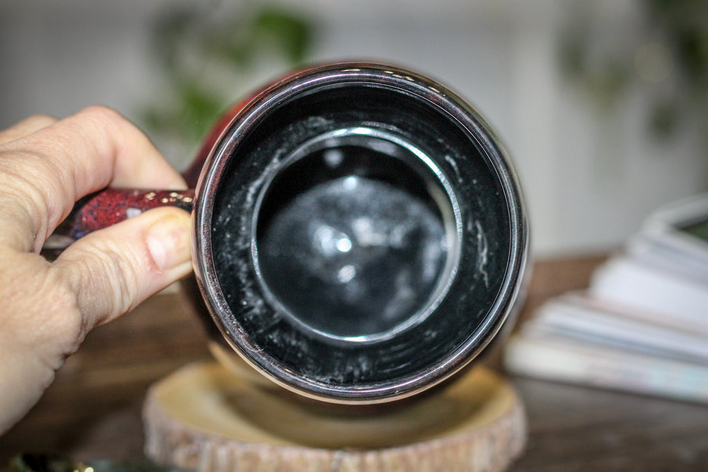 17-B Dragon's Blood Agate Gourd Mug, 17 oz.