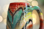 14-D Rainbow Family Variation Textured Mug, 15 oz.