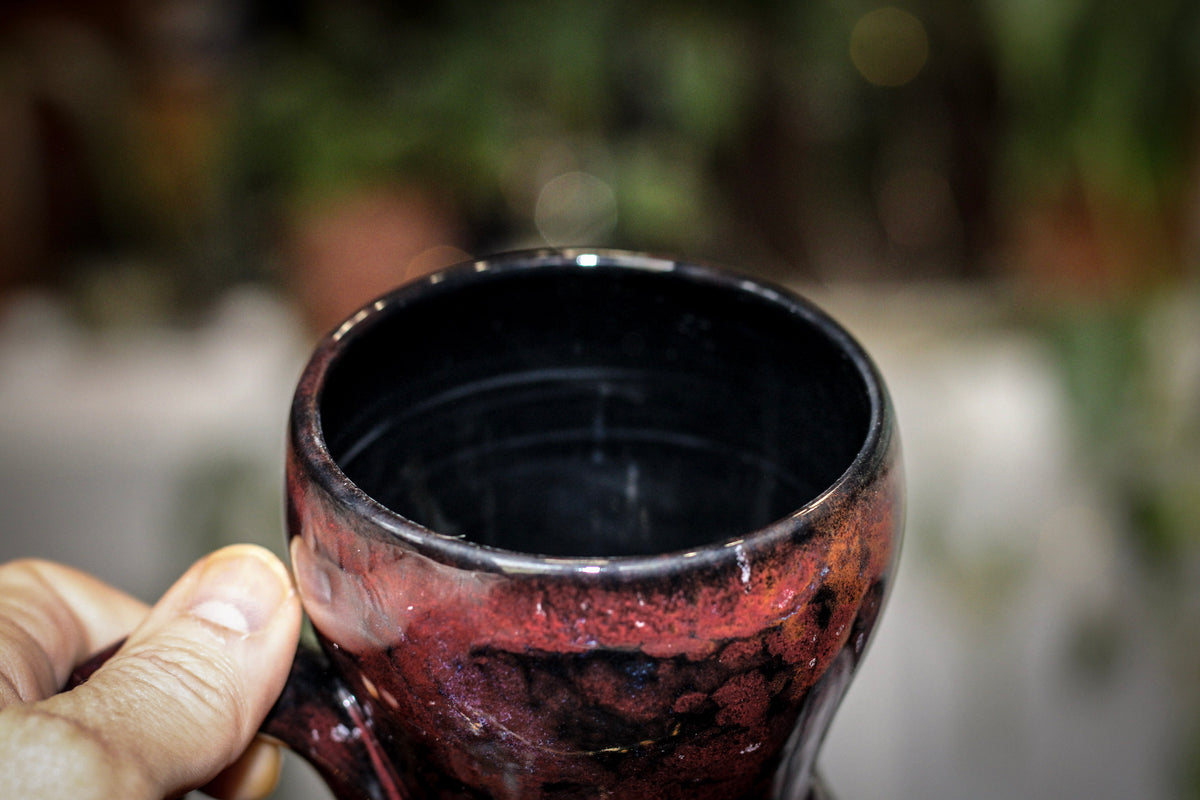 17-B Dragon's Blood Agate Gourd Mug, 17 oz.