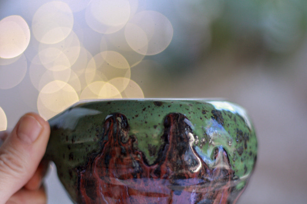 15-E Watermelon EXPERIMENT Barely Flared Textured Mug, 12 oz.