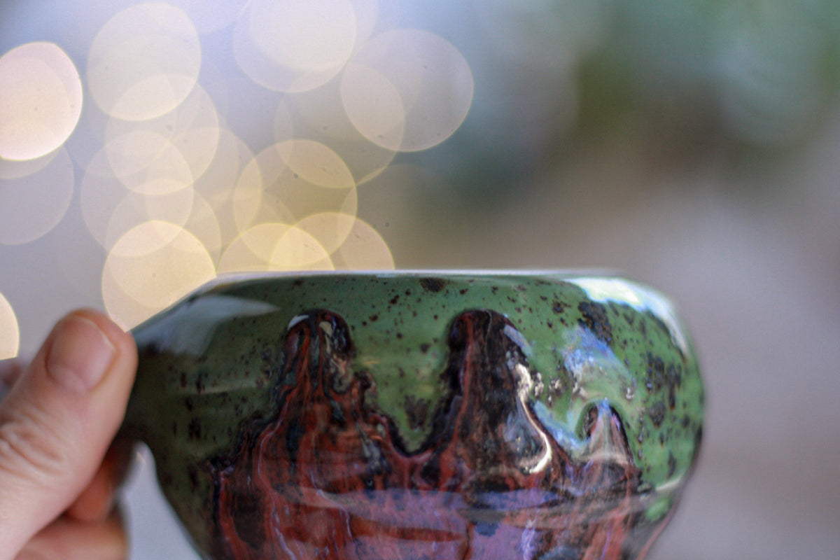 15-E Watermelon EXPERIMENT Barely Flared Textured Mug, 12 oz.