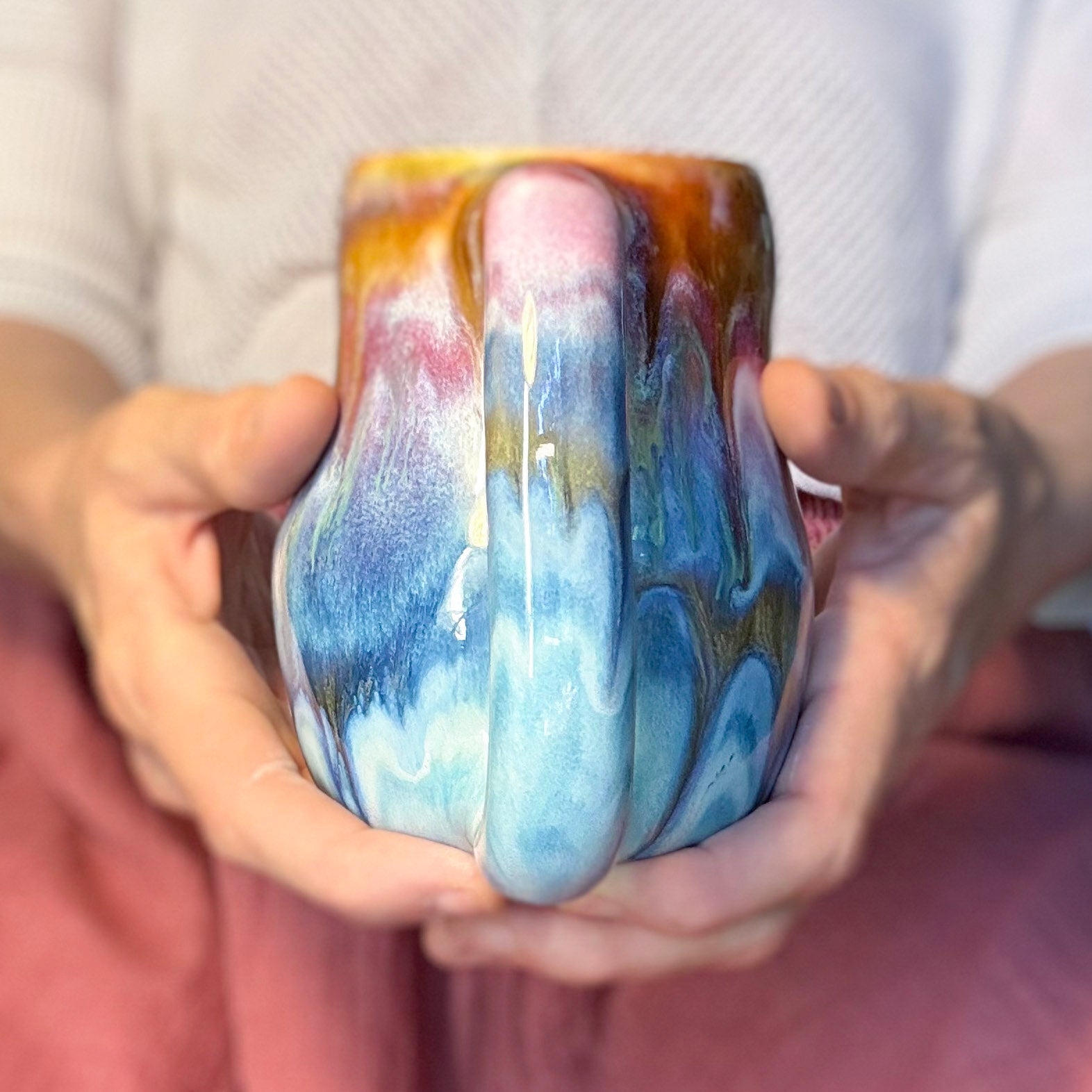 19-D Rainbow Grotto Variation Mid Mod Mug - MISFIT, 16 oz. - 20% off