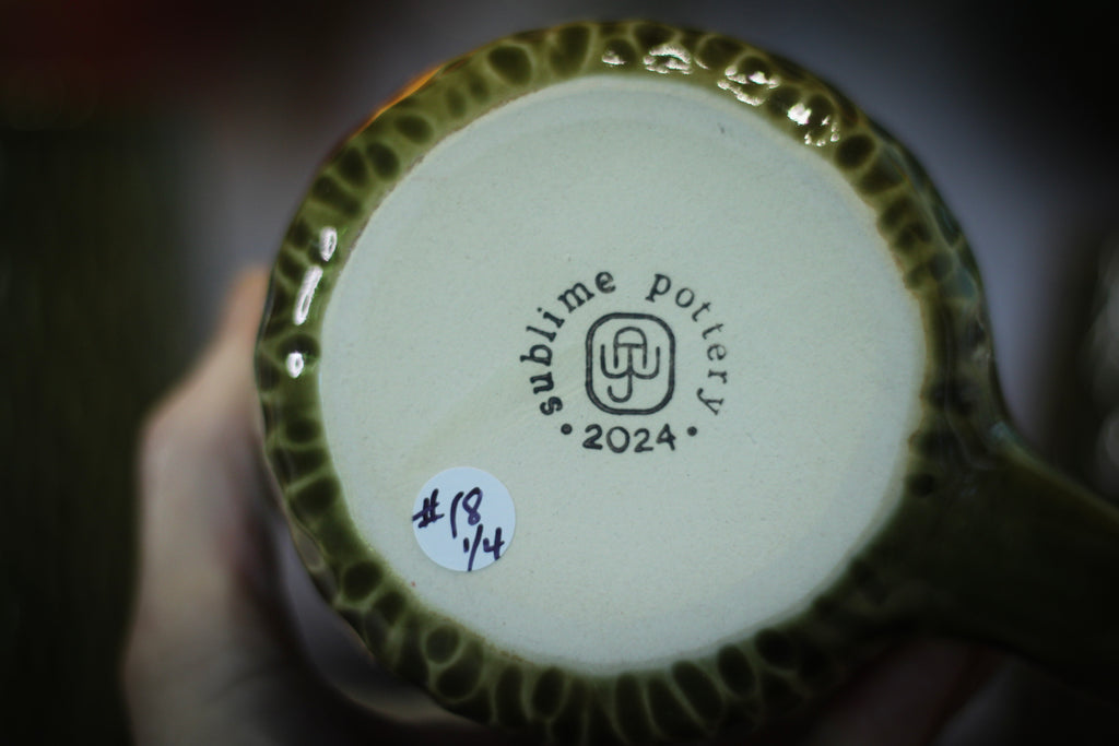 31-E Evergreen Textured Mug, 23 oz. (This listing is for one mug)