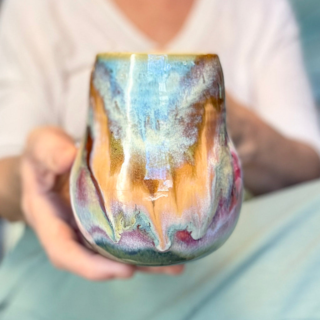 17-D Misty Whimsy PROTOTYPE Curvy Mug, 17 oz.