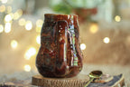 15-D Cinnamon Grotto Textured Divot Mug, 18 oz.