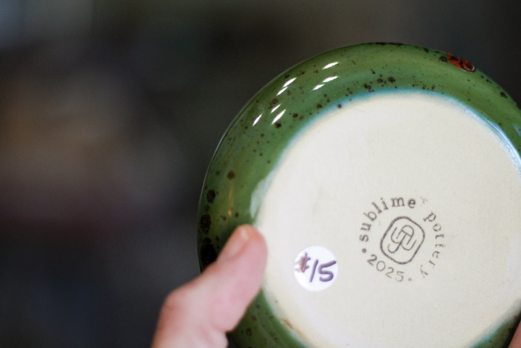 15-E Molten Melon Textured Mug, 14 oz.