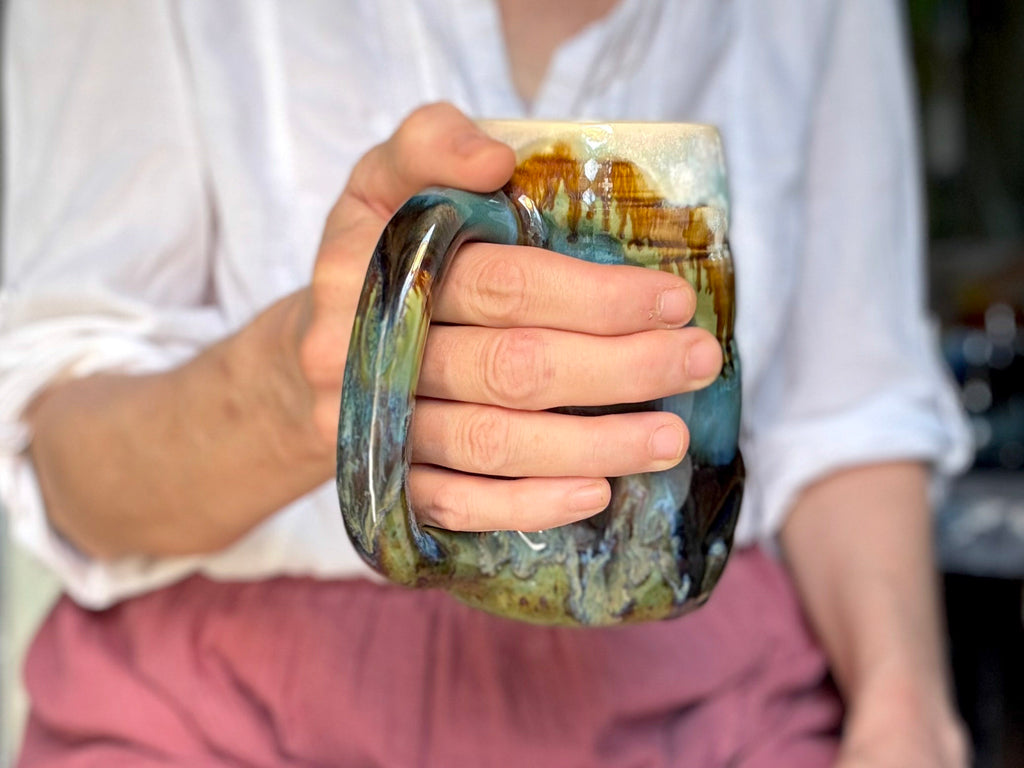 19-C Green Mountain Swirly Mug, 21 oz.