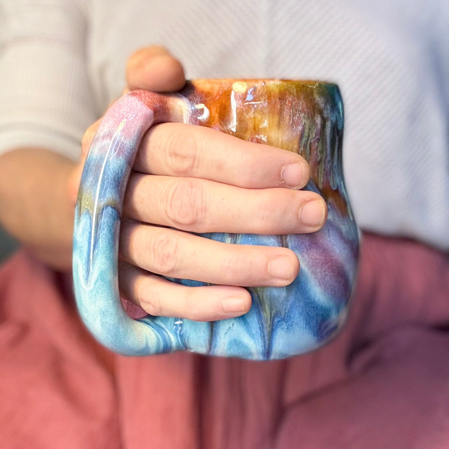 19-D Rainbow Grotto Variation Mid Mod Mug - MISFIT, 16 oz. - 20% off