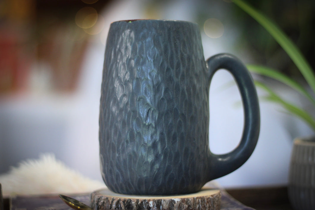 19-E Black Textured Mug, 23 oz.