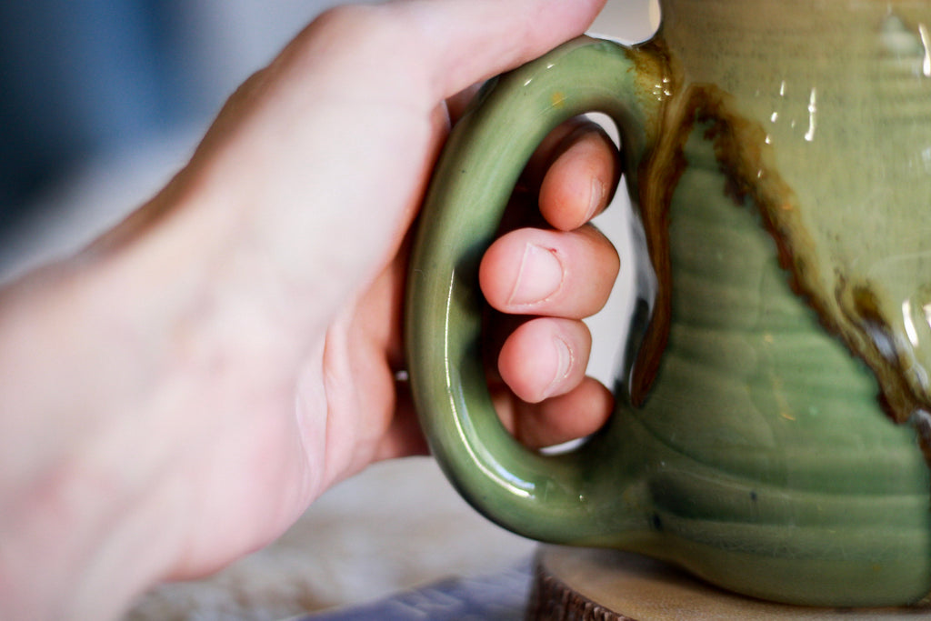 15-F EXPERIMENT Barely Flared Textured Divot Mug - MINOR MISFIT, 17 oz. - 10% off
