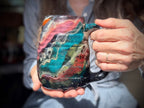 19-E Cosmic Rainbow Swirly Mug, 21 oz.