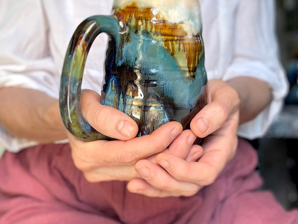 19-C Green Mountain Swirly Mug, 21 oz.