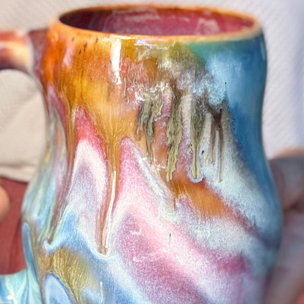 19-D Rainbow Grotto Variation Mid Mod Mug - MISFIT, 16 oz. - 20% off