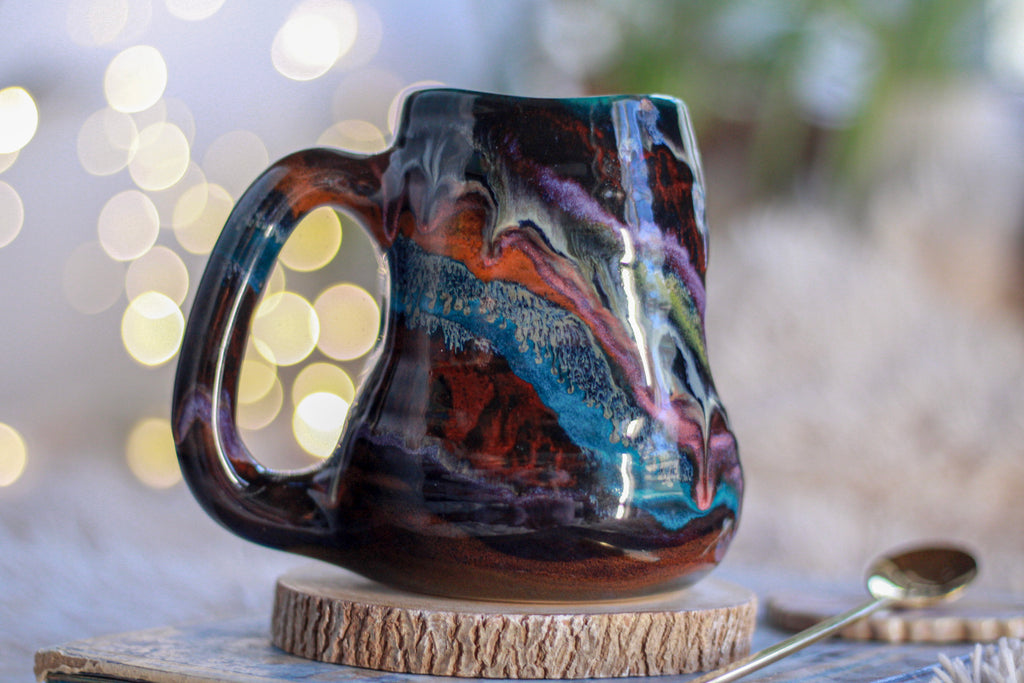 16-C Cosmic Grotto Textured Divot Mug - TOP SHELF, 16 oz.
