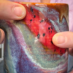 17-D Earthy FLOW Grooved Stein Mug - MINOR MISFIT, 20 oz. - 10% off