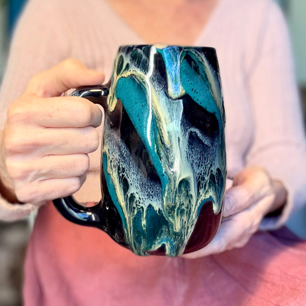 18-E Turquoise Grotto Mug - MISFIT, 28 oz. - 15% off