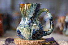 Load image into Gallery viewer, 12-E Blue 'FLOW' EXPERIMENT Mug, 17 oz.