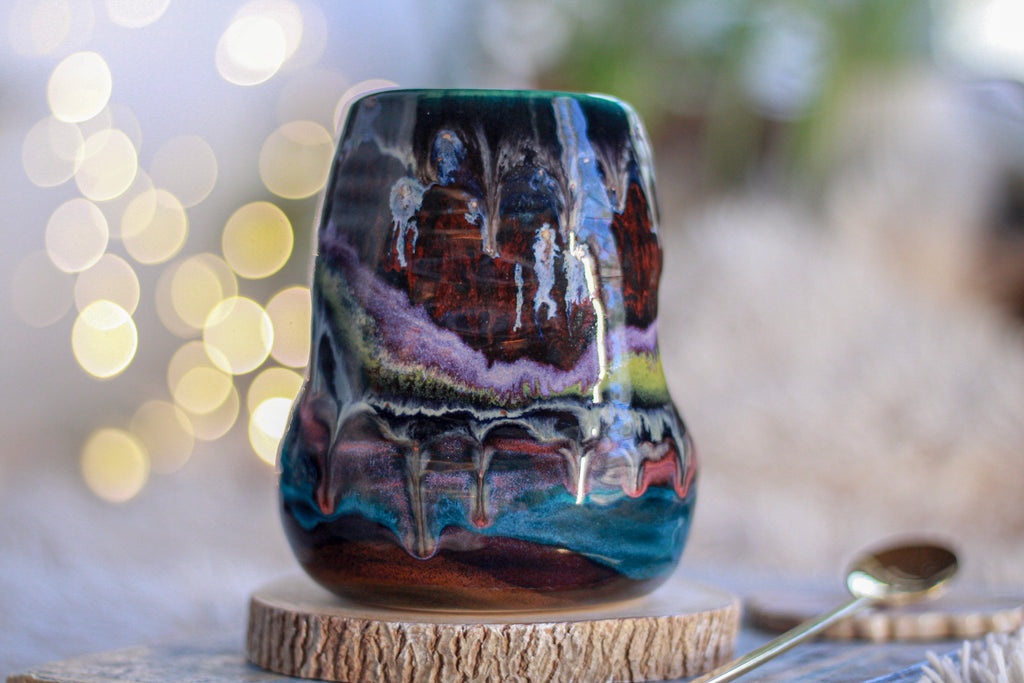 16-C Cosmic Grotto Textured Divot Mug - TOP SHELF, 16 oz.