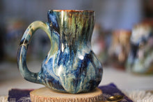 Load image into Gallery viewer, 12-E Blue 'FLOW' EXPERIMENT Mug, 17 oz.