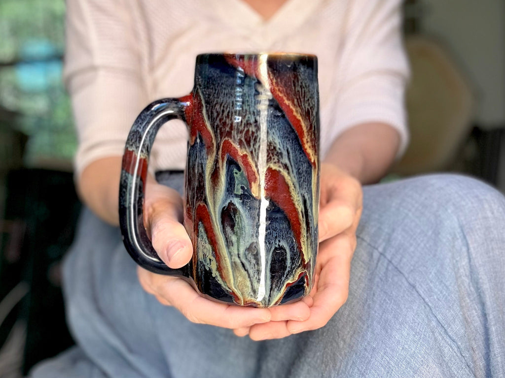 20-D Scarlet Grotto Textured Stein Mug, 21 oz.