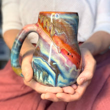Load image into Gallery viewer, 03-D Rainbow Grotto Mid Mod Mug, TOP SHELF - 22 oz.