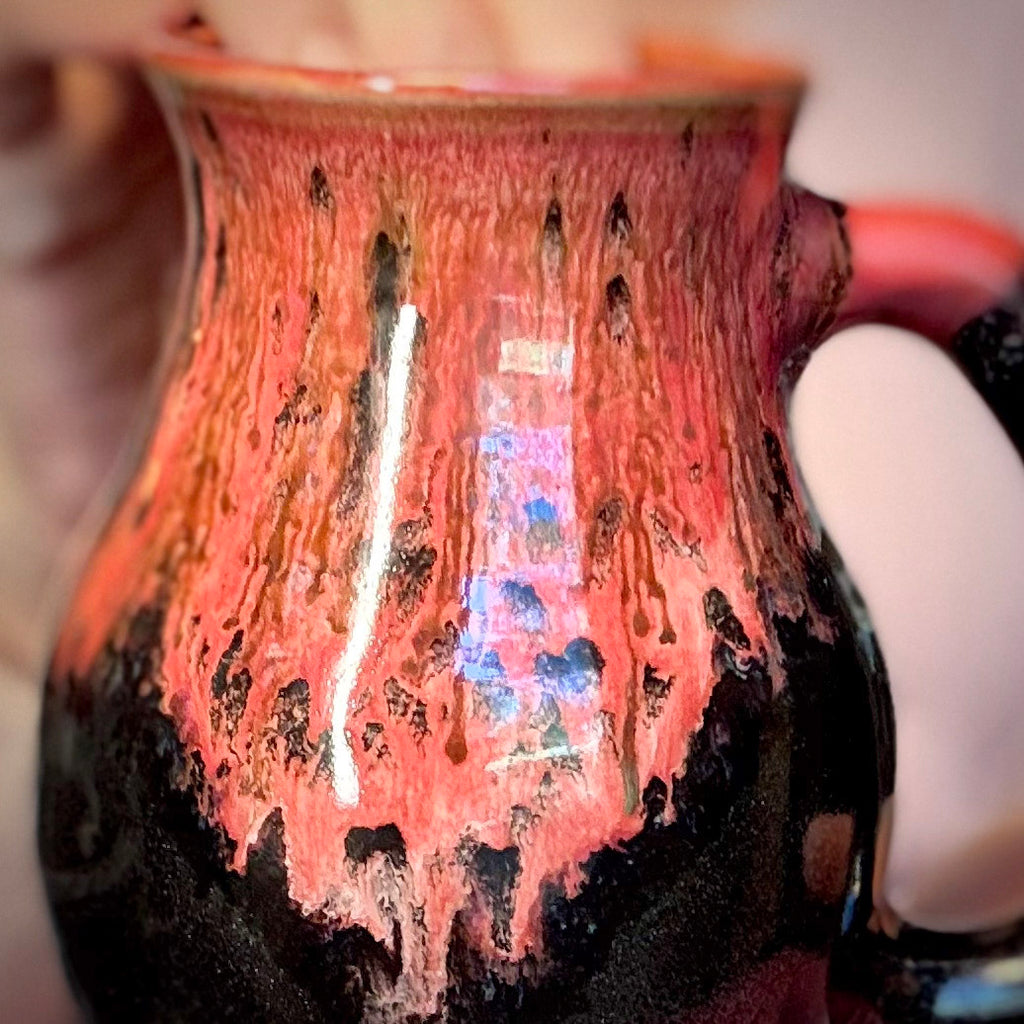 02-D Molten Melon Notched Flared Curvy Mug, TOP SHELF - 20 oz.
