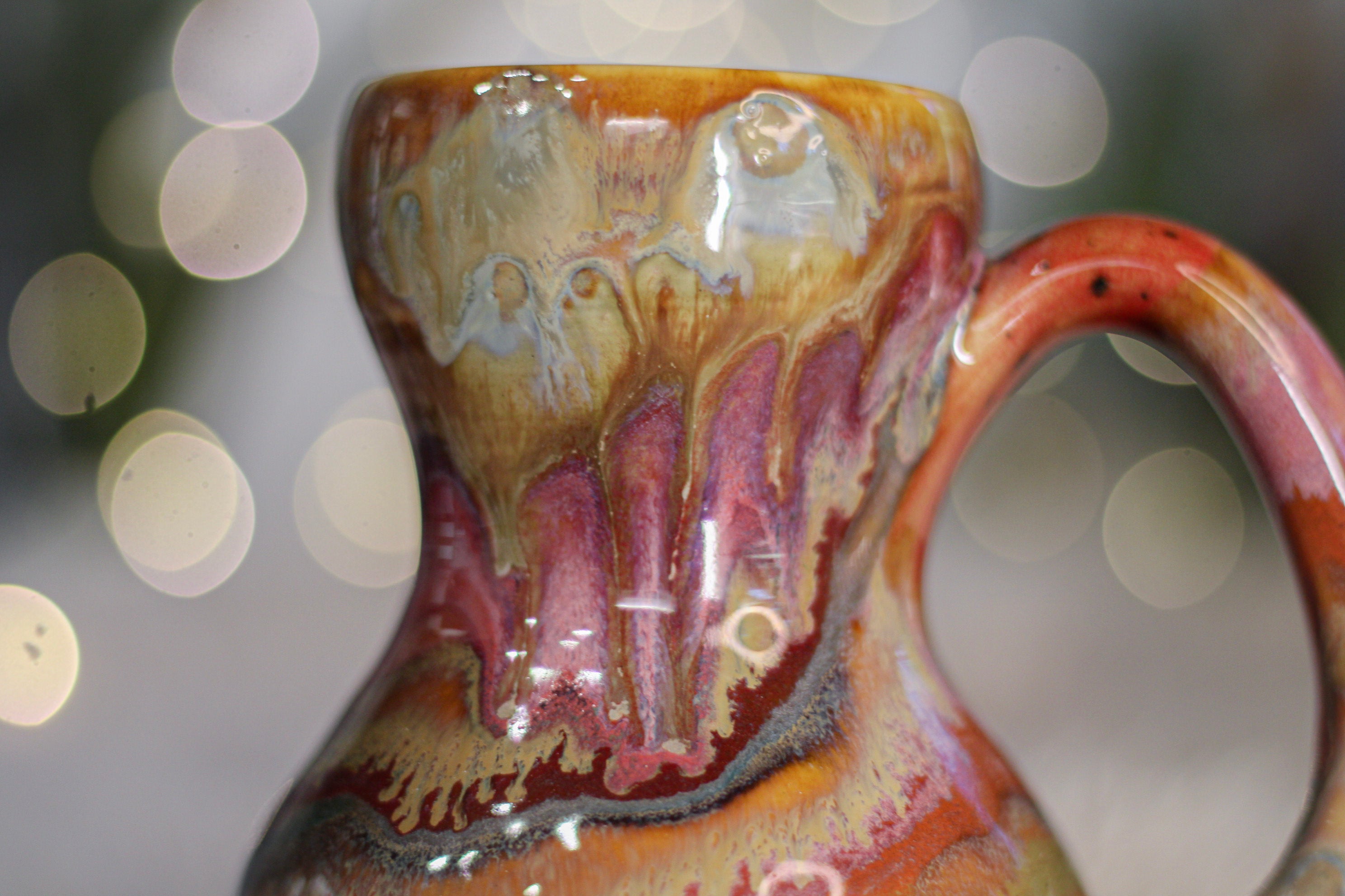 02-B Golden 'Flow' Gourd Mug - TOP SHELF, 18 oz.