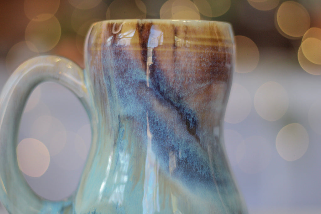 02-C Soft Earth Series PROTOTYPE Acorn Gourd Mug - MINOR MISFIT, 20 oz. - 10% off