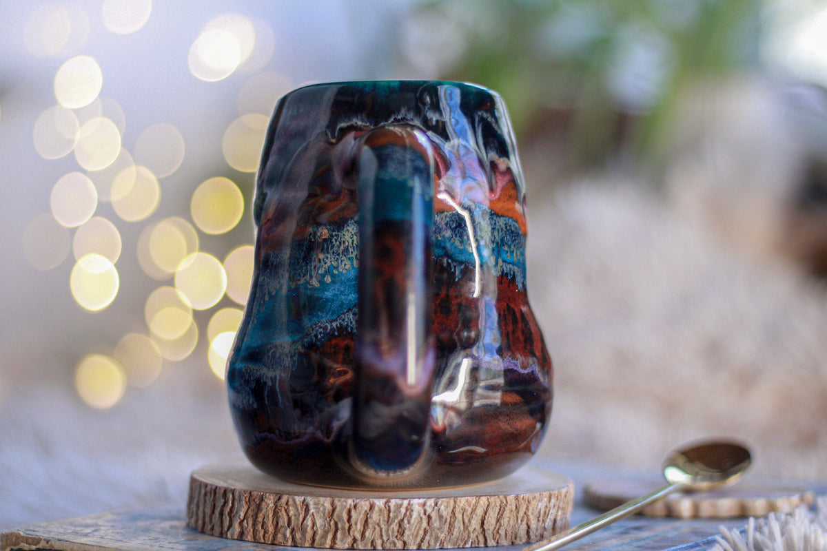 16-C Cosmic Grotto Textured Divot Mug - TOP SHELF, 16 oz.