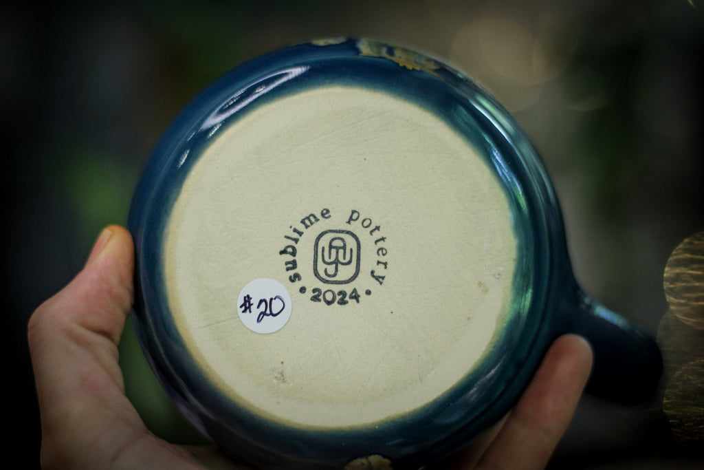 20-B Starry Night Gourd Mug - TOP SHELF, 18 oz.