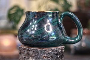 17-B Malachite PROTOTYPE Squat Mug - ODDBALL MISFIT, 19 oz. - 25% off