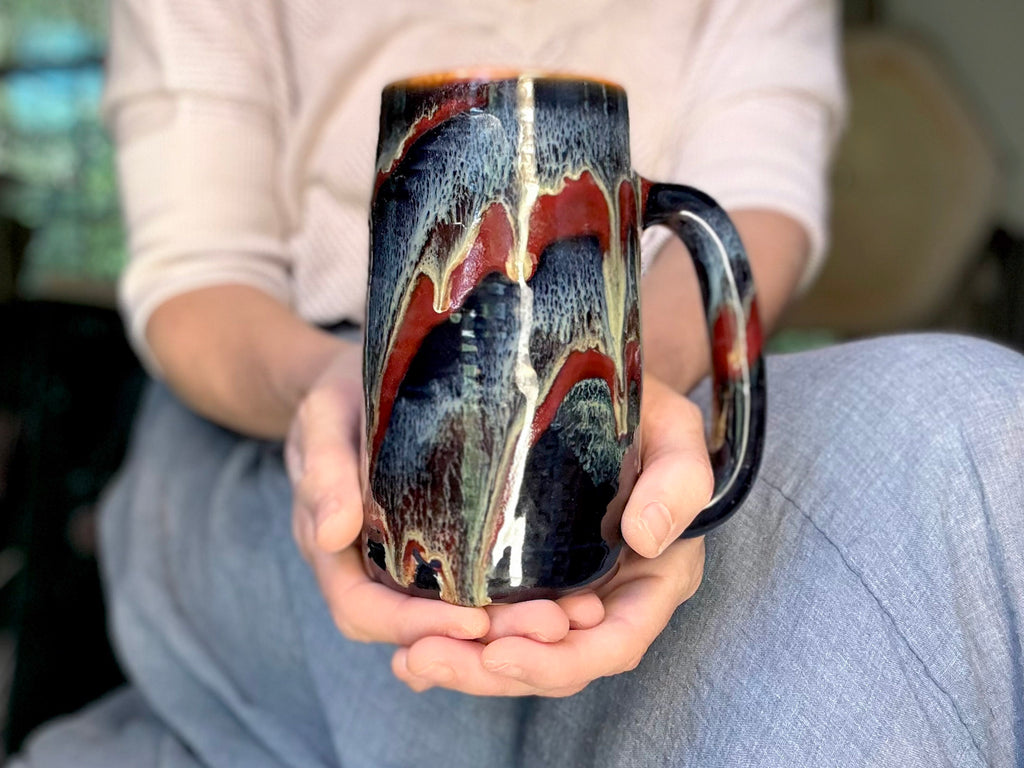 20-D Scarlet Grotto Textured Stein Mug, 21 oz.