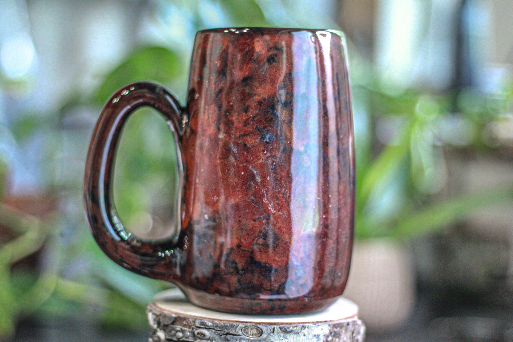 19-A Dragon's Blood Agate Mug, 26 oz.