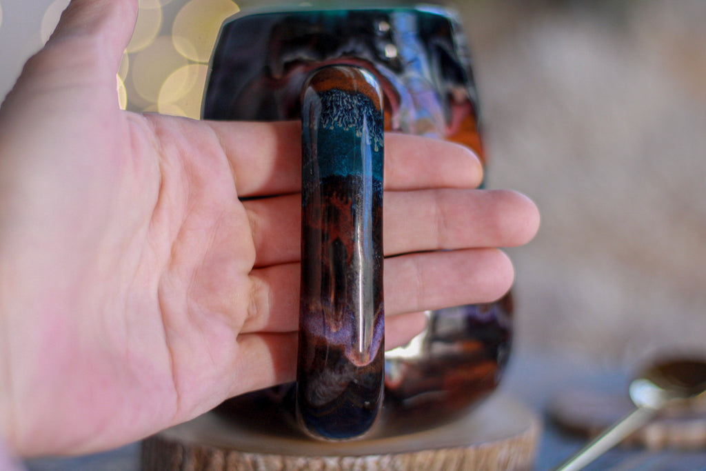 16-C Cosmic Grotto Textured Divot Mug - TOP SHELF, 16 oz.
