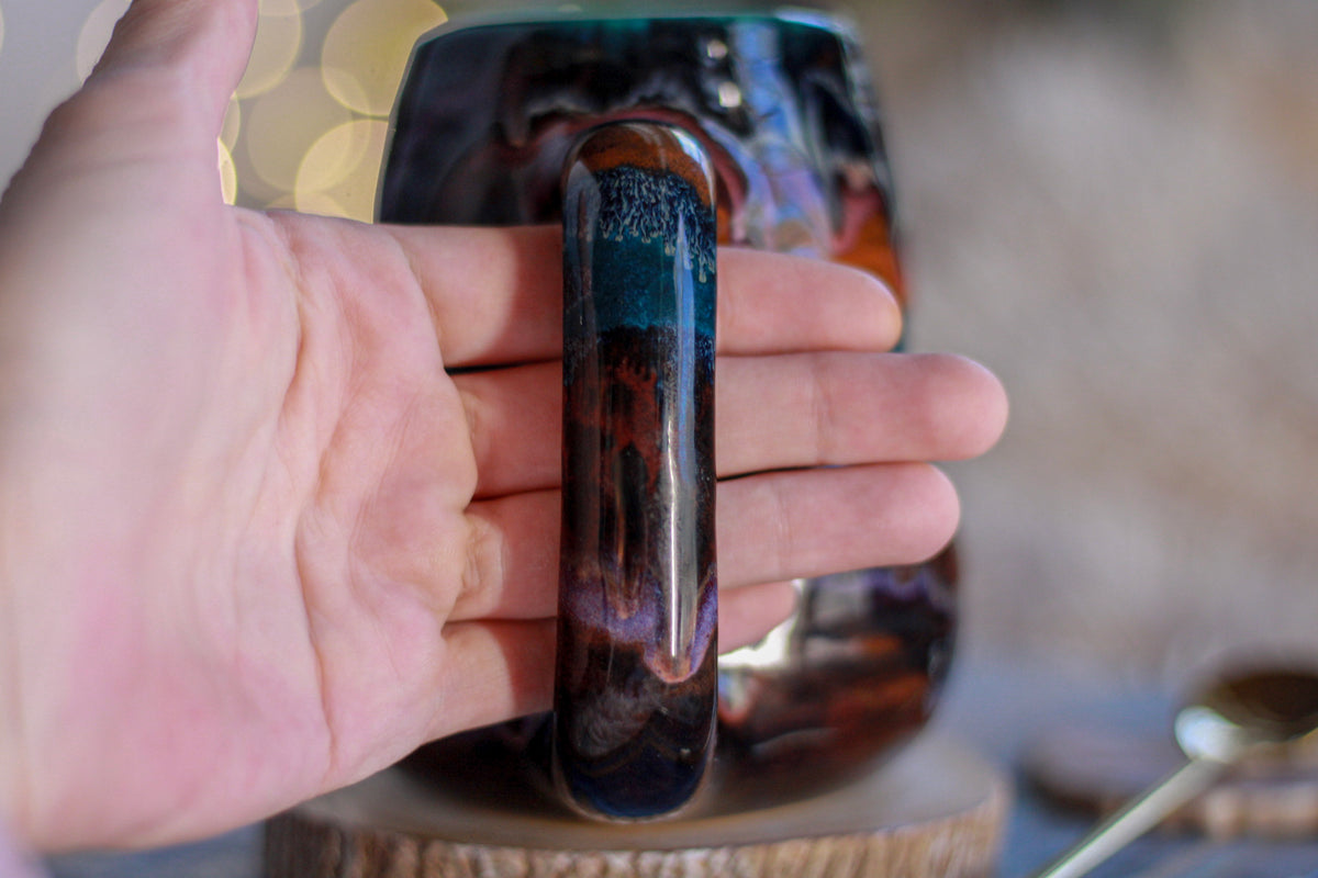 16-C Cosmic Grotto Textured Divot Mug - TOP SHELF, 16 oz.