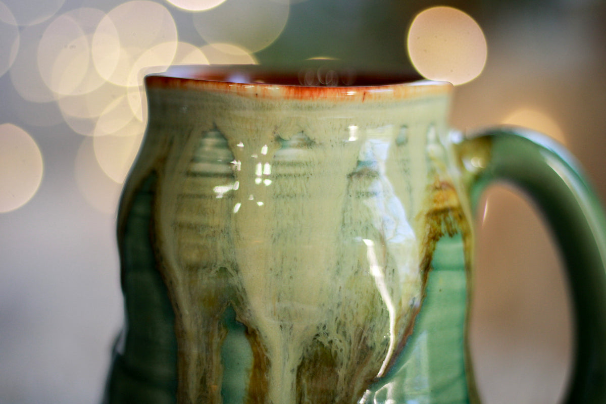 15-F EXPERIMENT Barely Flared Textured Divot Mug - MINOR MISFIT, 17 oz. - 10% off