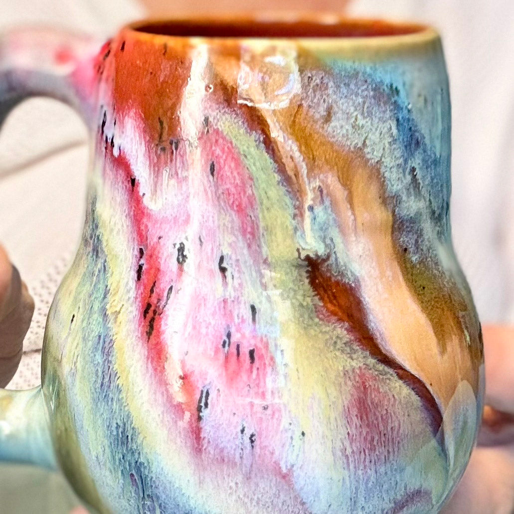 17-D Misty Whimsy PROTOTYPE Curvy Mug, 17 oz.