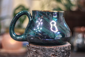 17-B Malachite PROTOTYPE Squat Mug - ODDBALL MISFIT, 19 oz. - 25% off