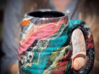 19-E Cosmic Rainbow Swirly Mug, 21 oz.