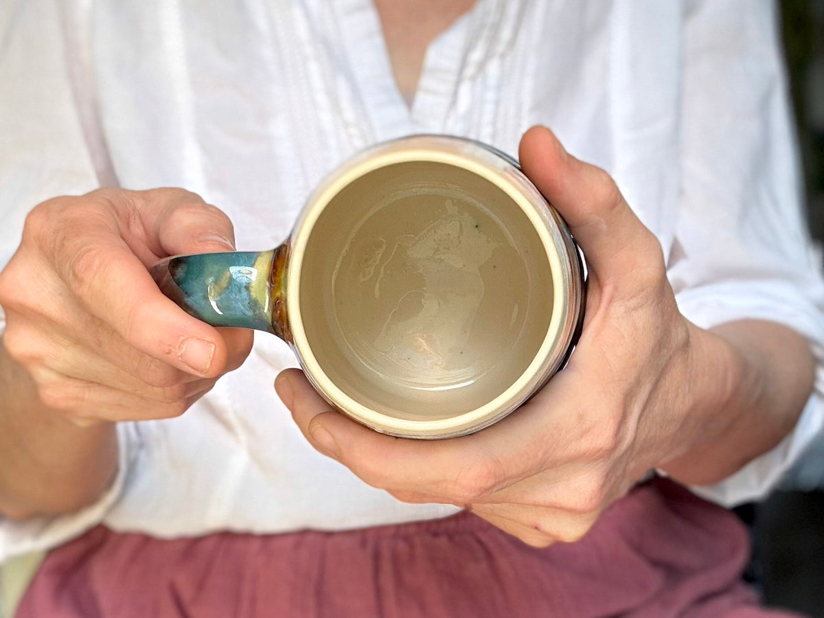 19-C Green Mountain Swirly Mug, 21 oz.