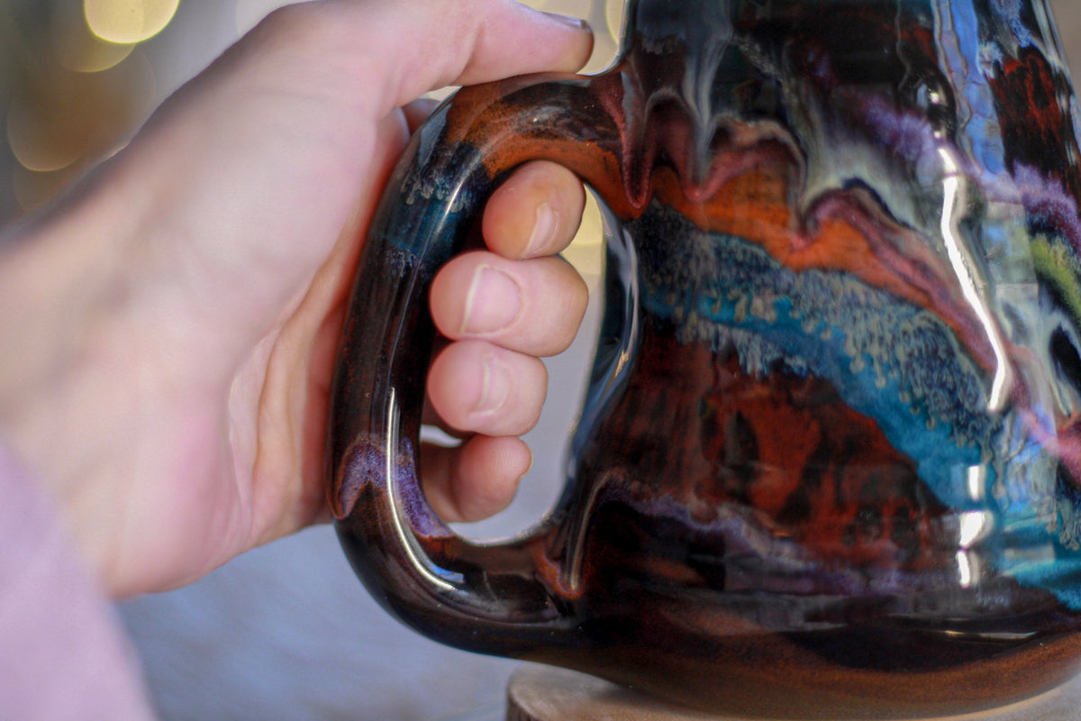 16-C Cosmic Grotto Textured Divot Mug - TOP SHELF, 16 oz.