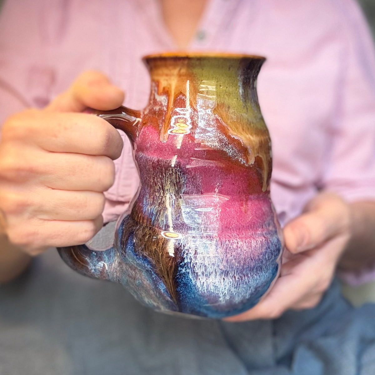 18-B Earthy Rainbow Cuddle Mug - MINOR MISFIT, 24 oz. - 15% off