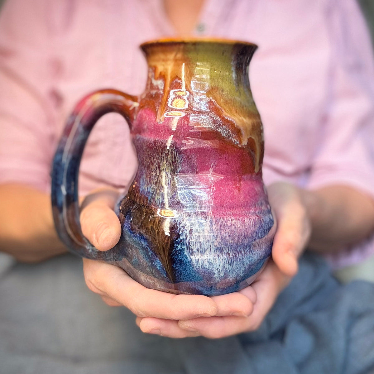 18-B Earthy Rainbow Cuddle Mug - MINOR MISFIT, 24 oz. - 15% off