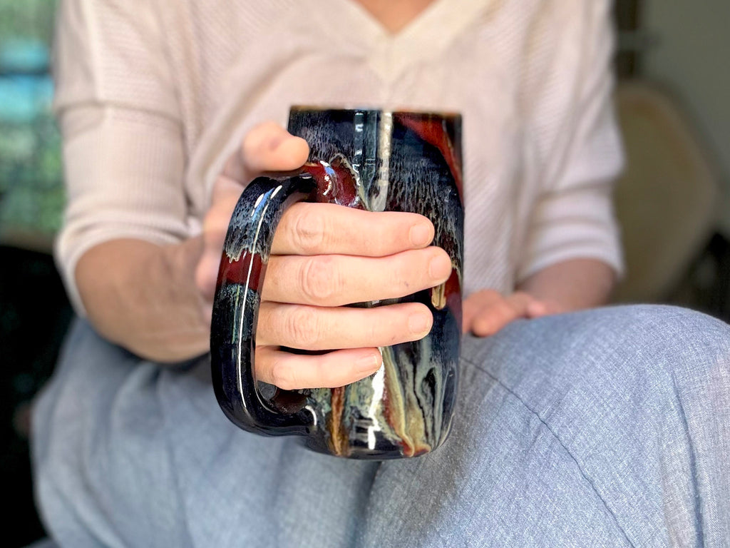 20-D Scarlet Grotto Textured Stein Mug, 21 oz.